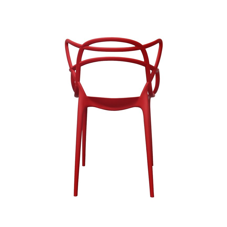 cadeira aviv vermelho costas