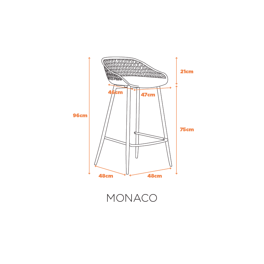 desenho tecnico banqueta monaco